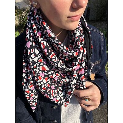 Foulard coeur 